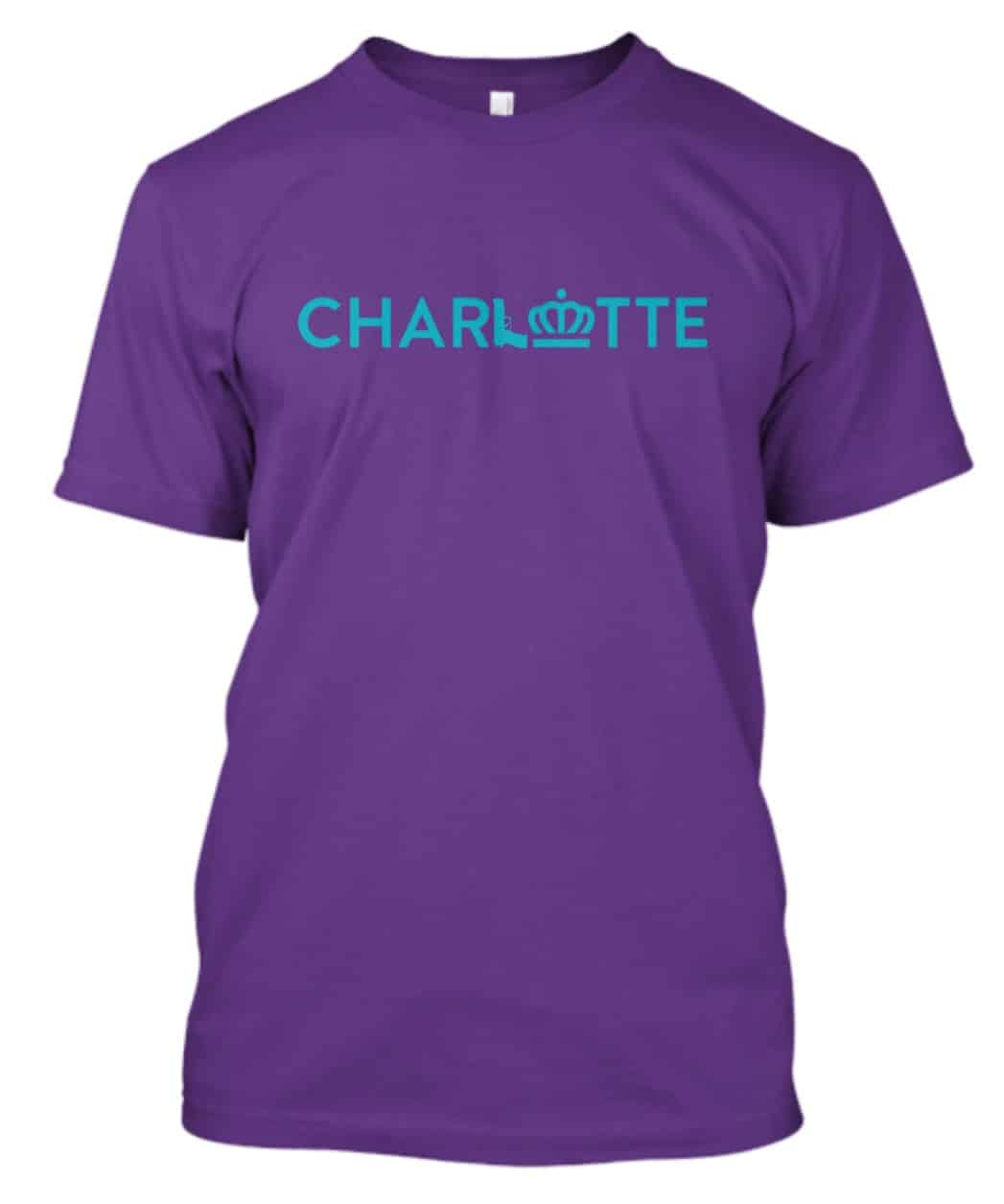 Charlotte City Teal on Purple (Hornets) • Absolute Custom Tees- Home of ...